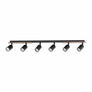 Cheap TK Lighting Spot pour plafond Cover Wood, noyer, à 6 lampes