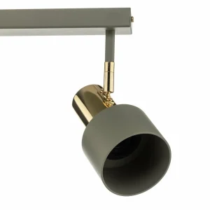 Shop Argon Spot pour plafond Destin, à 2 lampes, vert/laiton
