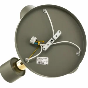 Fashion Argon Spot pour plafond Destin, à 3 lampes, vert/laiton