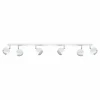 Store SOLLUX LIGHTING Spot pour plafond Flame, blanc, à six lampes