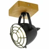 Outlet EGLO Spot pour plafond Gatebeck, bois et métal, 1 lampe