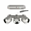 Store Trio Lighting Spot pour plafond Guayana GU10 à 3 lampes nickel