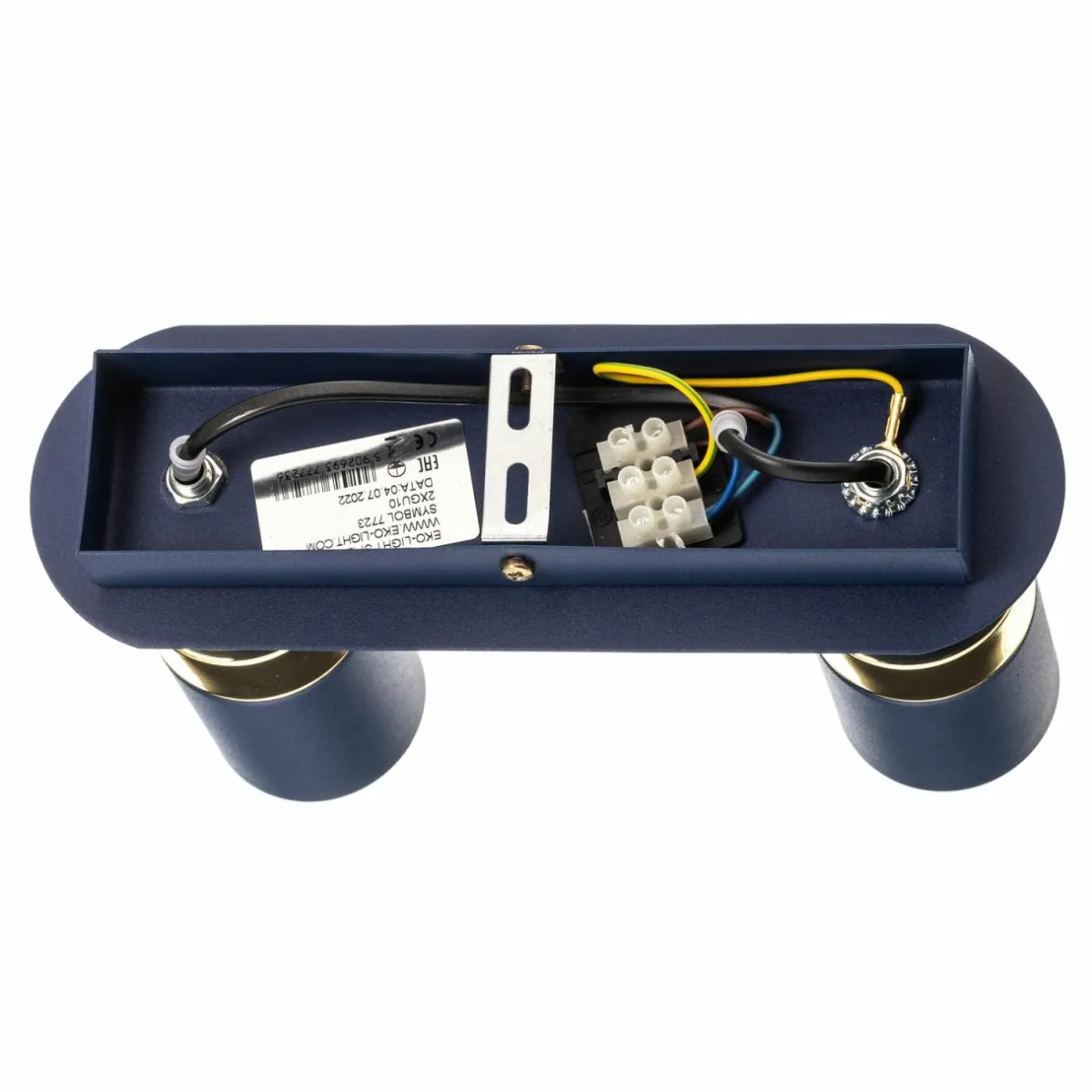 spot_pour_plafond_joker__deux_lampes_bleudor_6.webp Best Sale Eko-Light Spot pour plafond Joker, à deux lampes, bleu-doré