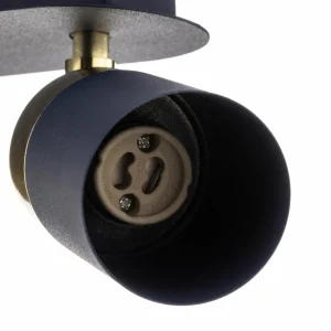 Clearance Eko-Light Spot pour plafond Joker, à trois lampes, bleu-doré