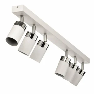 Best Sale Eko-Light Spot pour plafond Joker, blanc/argenté, à 6 lampes