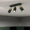 Sale Eko-Light Spot pour plafond Joker, vert/doré, à 3 lampes