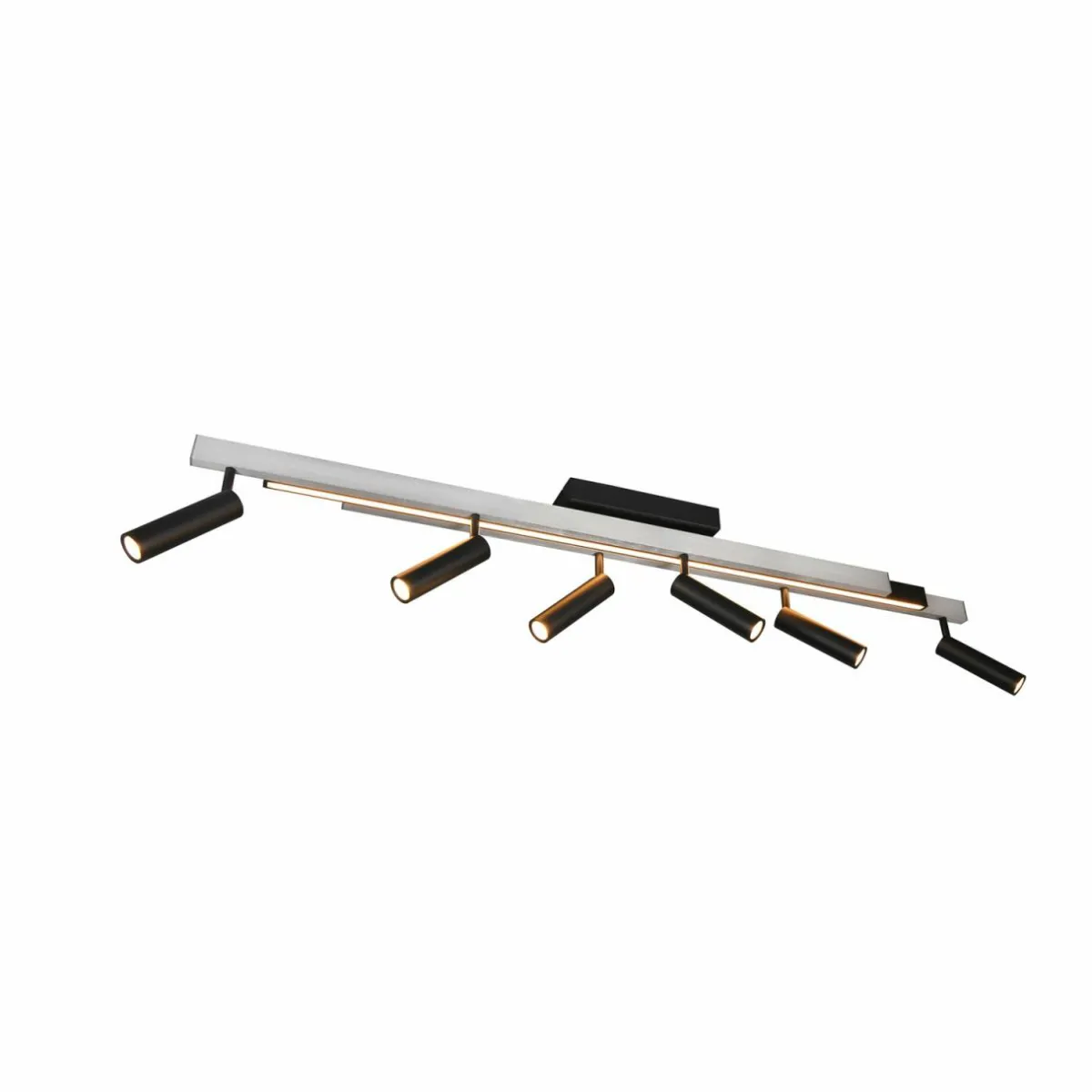 spot_pour_plafond_led_zeno__spots_aluminium_brossnoir_mtal_0.webp Discount Trio Lighting Spot pour plafond LED Zeno, 6 spots, aluminium brossé/noir, métal