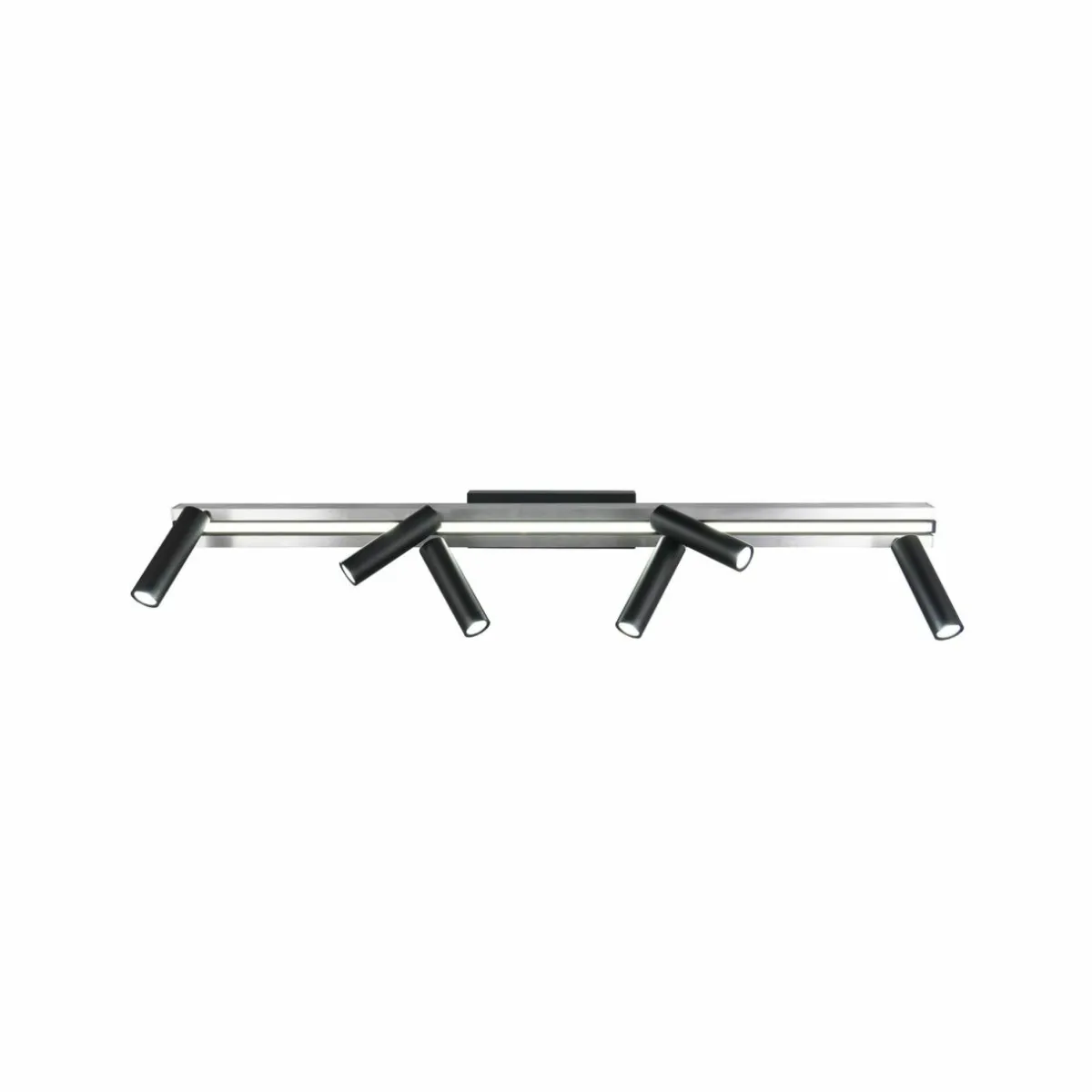 spot_pour_plafond_led_zeno__spots_aluminium_brossnoir_mtal_2.webp Discount Trio Lighting Spot pour plafond LED Zeno, 6 spots, aluminium brossé/noir, métal