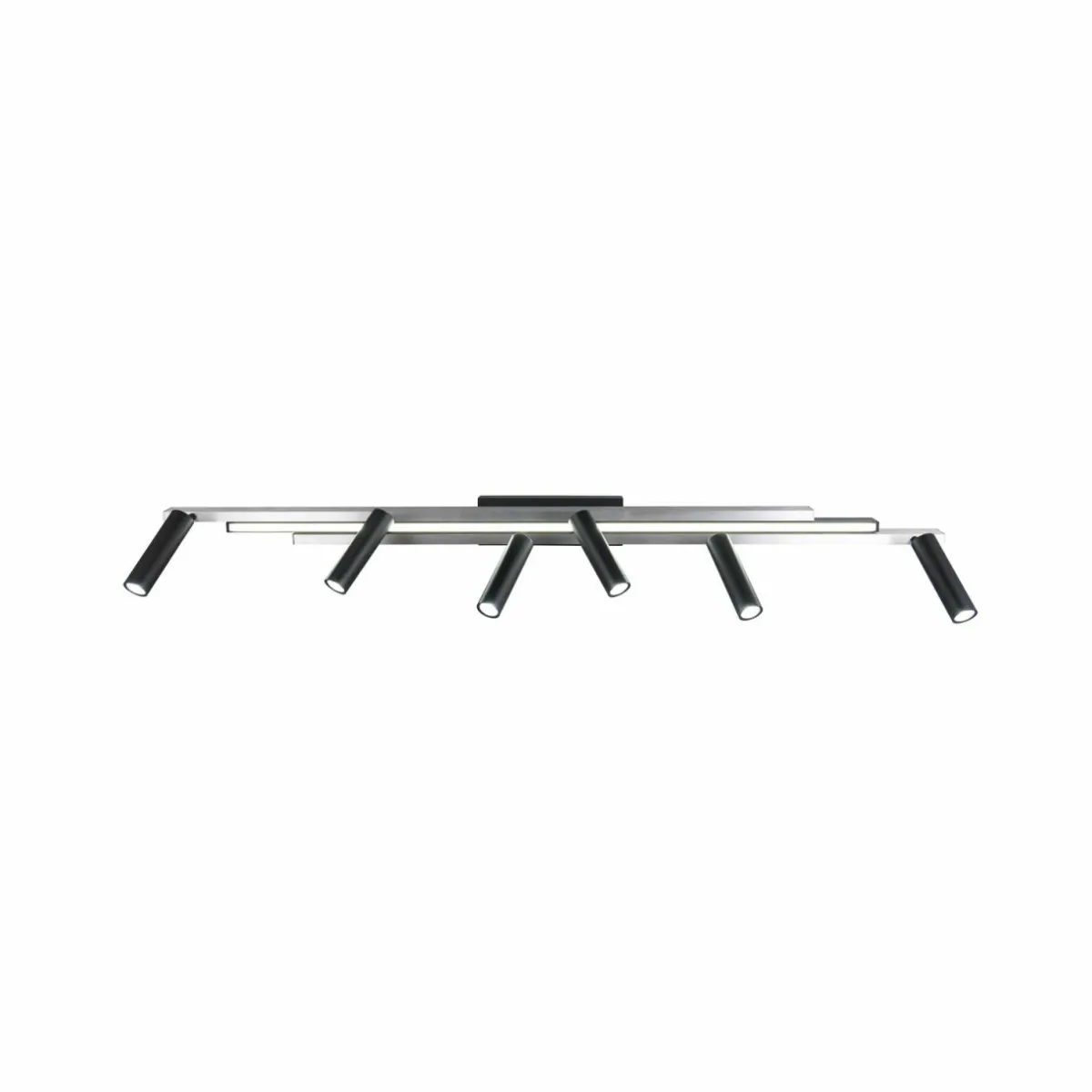 spot_pour_plafond_led_zeno__spots_aluminium_brossnoir_mtal_4.webp Discount Trio Lighting Spot pour plafond LED Zeno, 6 spots, aluminium brossé/noir, métal
