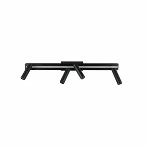 Store Trio Lighting Spot pour plafond LED Zeno, 4 spots, noir mat, métal