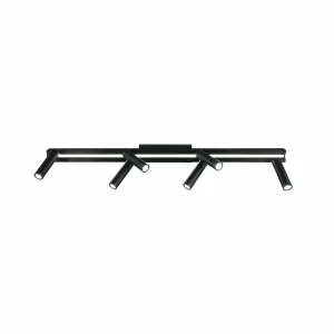 Shop Trio Lighting Spot pour plafond LED Zeno, 6 spots, noir mat, métal