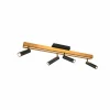 Store Trio Lighting Spot pour plafond LED Zeno, 4 spots, noir/or, métal