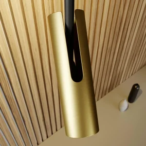 Sale SIGMA Spot pour plafond Leda 2, à 2 lampes, noir-doré