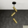 Clearance SIGMA Spot pour plafond Leda 3, à 3 lampes, noir-or