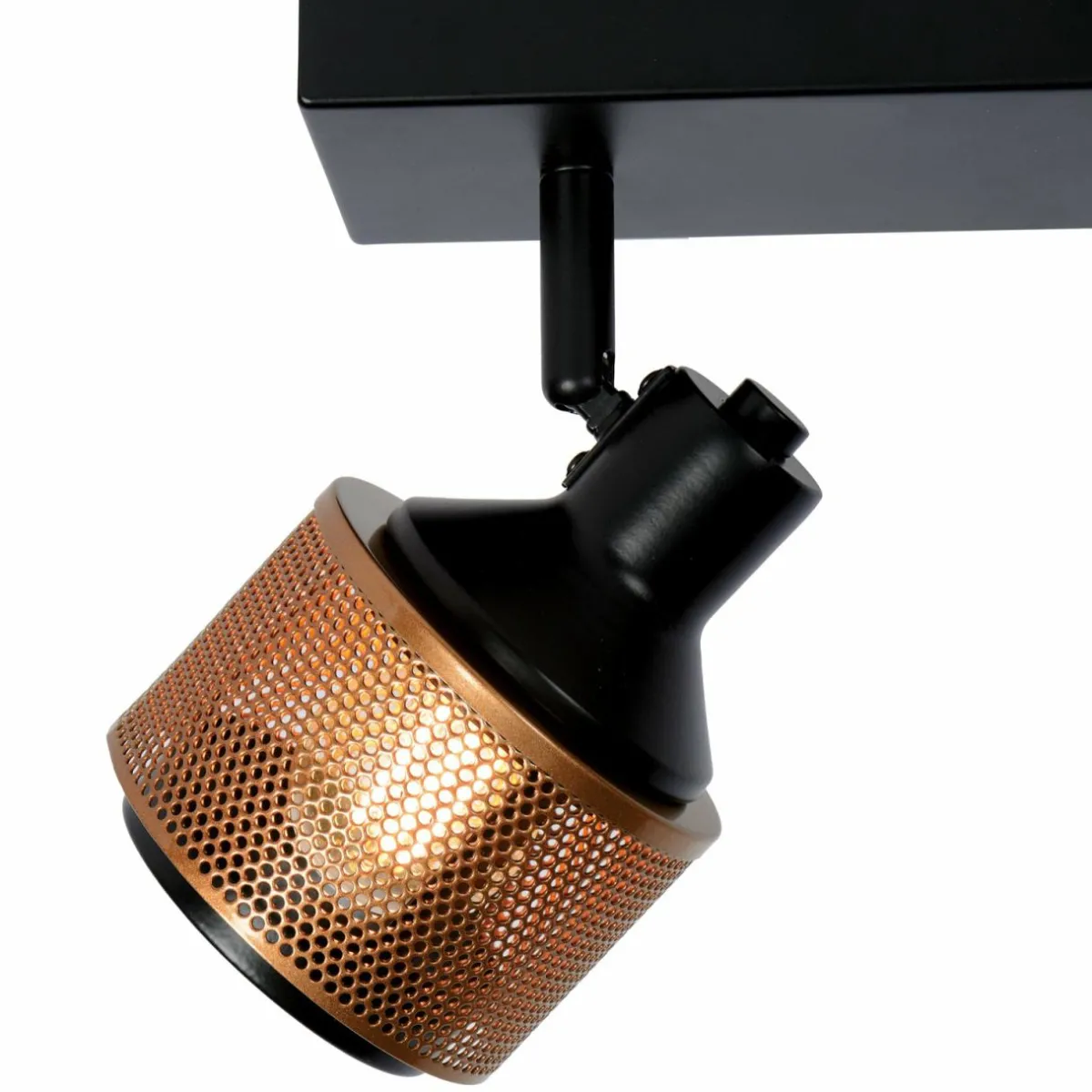 spot_pour_plafond_rafa_abatjour_grille__lampes_1.webp Outlet Lucide Spot pour plafond Rafa abat-jour grille, 2 lampes