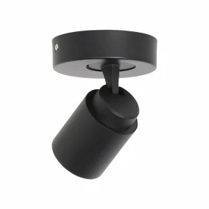 Best Freelight Spot pour plafond Razza, noir, Ø 13 cm, métal