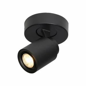Best Freelight Spot pour plafond Razza, noir, Ø 13 cm, métal