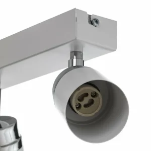 Clearance Luminex Spot pour plafond Reno, à 6 lampes, blanc/chromé