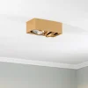 Cheap Argon Spot pour plafond Riesta, doré, à 2 lampes