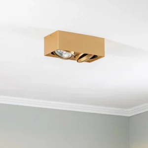 Cheap Argon Spot pour plafond Riesta, doré, à 2 lampes