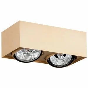 Cheap Argon Spot pour plafond Riesta, doré, à 2 lampes