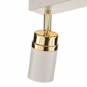 Shop Luminex Spot pour plafond Rondo blanc/or à 6 lampes