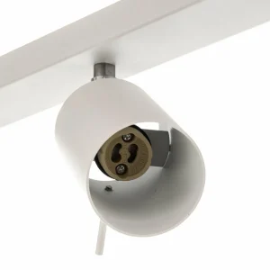 Store SOLLUX LIGHTING Spot pour plafond Round blanc, 6 lampes, linéaire