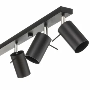 Hot SOLLUX LIGHTING Spot pour plafond Round noir, 6 lampes, linéaire