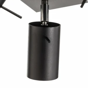 New SOLLUX LIGHTING Spot pour plafond Round noir carré, 4 lampes