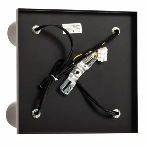 New SOLLUX LIGHTING Spot pour plafond Round noir carré, 4 lampes