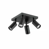 Shop Argon Spot pour plafond Sado, 4 lampes, anthracite, acier, réglable