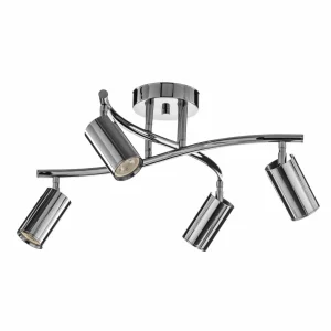Hot Lucea Spot pour plafond Spotte, chromé, à 4 lampes