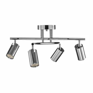 Hot Lucea Spot pour plafond Spotte, chromé, à 4 lampes