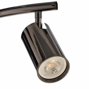 Flash Sale Lucea Spot pour plafond Spotte, noir-chromé, à 2 lampes