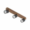 Online TK Lighting Spot pour plafond Subrin, noyer, à 3 lampes