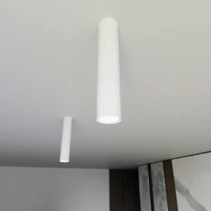 Hot EMIBIG LIGHTING Spot pour plafond Tecno 1M, acier, GU10, hauteur 30 cm, blanc