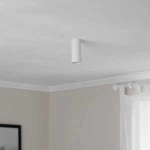 Shop EMIBIG LIGHTING Spot pour plafond Tecno 1S, acier, GU10, hauteur 15 cm, blanc