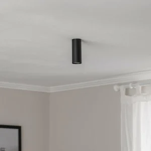 Cheap EMIBIG LIGHTING Spot pour plafond Tecno 1S, acier, GU10, hauteur 15 cm, noir