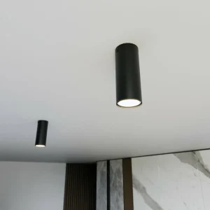 Cheap EMIBIG LIGHTING Spot pour plafond Tecno 1S, acier, GU10, hauteur 15 cm, noir
