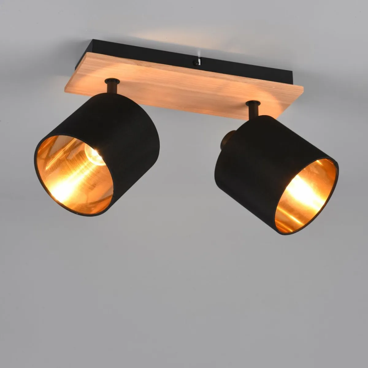 spot_pour_plafond_tommy_boisnoiror_longueur__cm___lampes_1.webp Store Reality Leuchten Spot pour plafond Tommy, bois/noir/or, longueur 30 cm, à 2 lampes.
