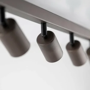 Discount TK Lighting Spot pour plafond Top, ajustable, brun, à 8 lampes linear