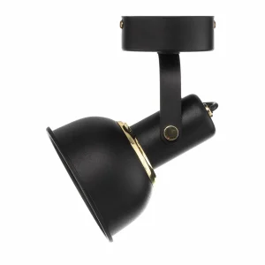 Fashion Argon Spot pour plafond Twist, pivotant, à 1 lampe, noir