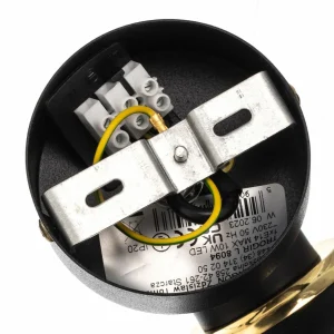 Fashion Argon Spot pour plafond Twist, pivotant, à 1 lampe, noir