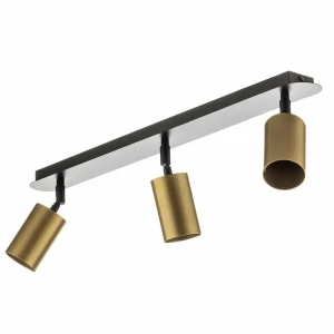 Discount EMIBIG LIGHTING Spot pour plafond Zen 3 avec 3 spots, noir-doré
