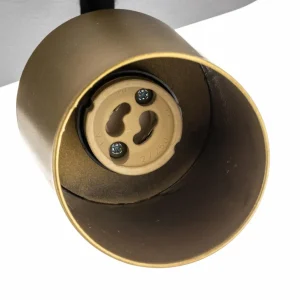 Discount EMIBIG LIGHTING Spot pour plafond Zen 3 avec 3 spots, noir-doré