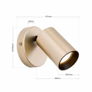 Flash Sale ORION Spot Sean, doré, métal, orientable, GU10