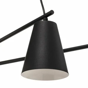 Flash Sale Euluna Suspension 1008, à 6 lampes, noire
