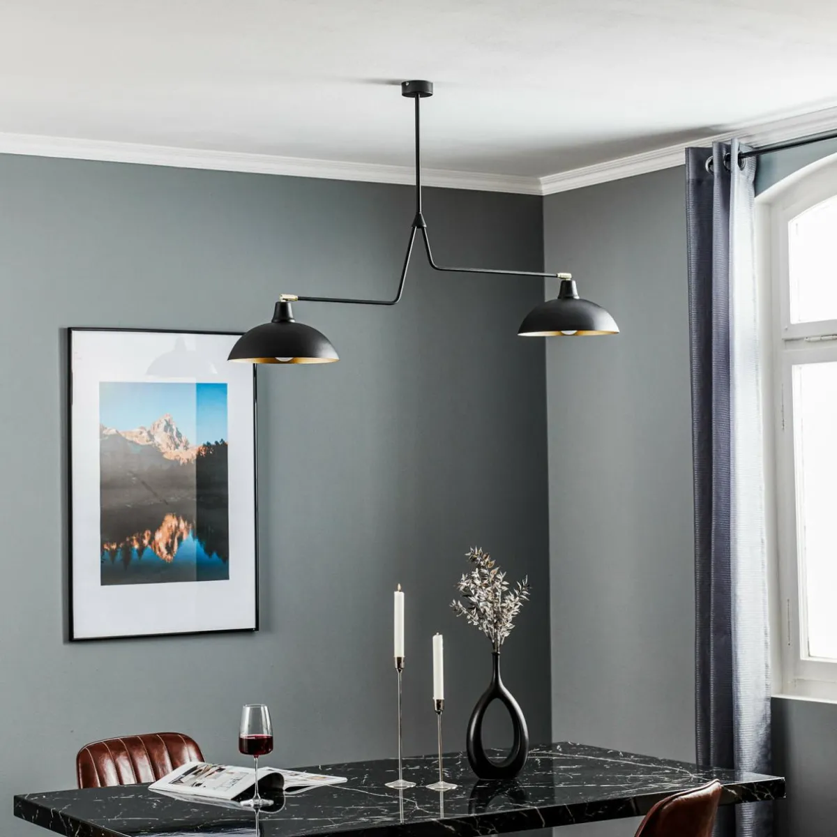 suspension____lampes_noiredore_0-1.webp Online ALDEX Suspension 1036, à 2 lampes, noire-dorée