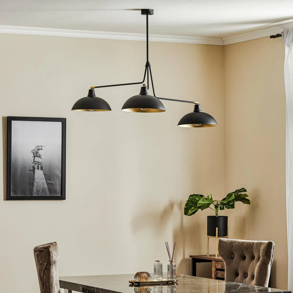 suspension____lampes_noiredore_0.webp Cheap ALDEX Suspension 1036, à 3 lampes, noire-dorée