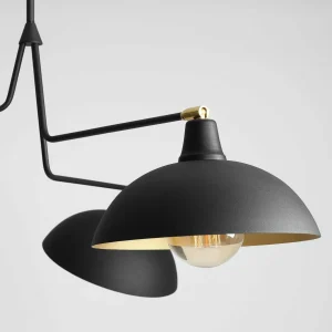 Cheap ALDEX Suspension 1036, à 3 lampes, noire-dorée